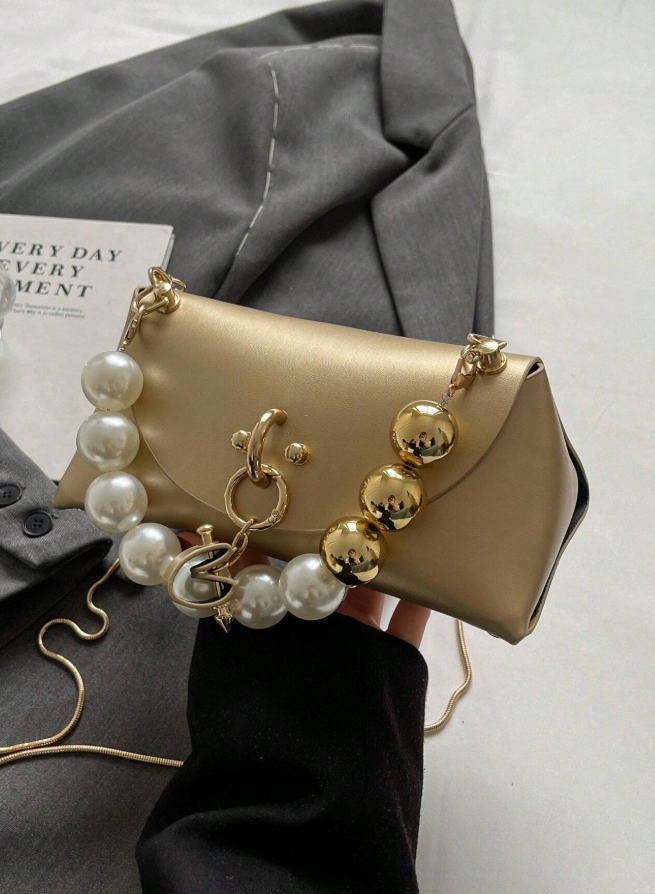 Simple And Elegant Beaded Chain, New Fashion Handbag