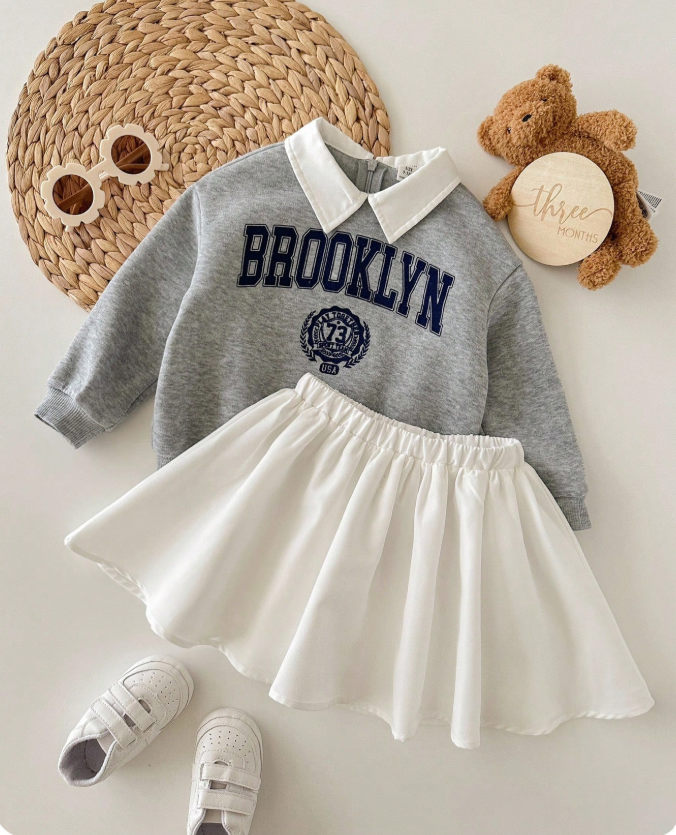 Baby Girls' Sweatshirt & Skirt Set