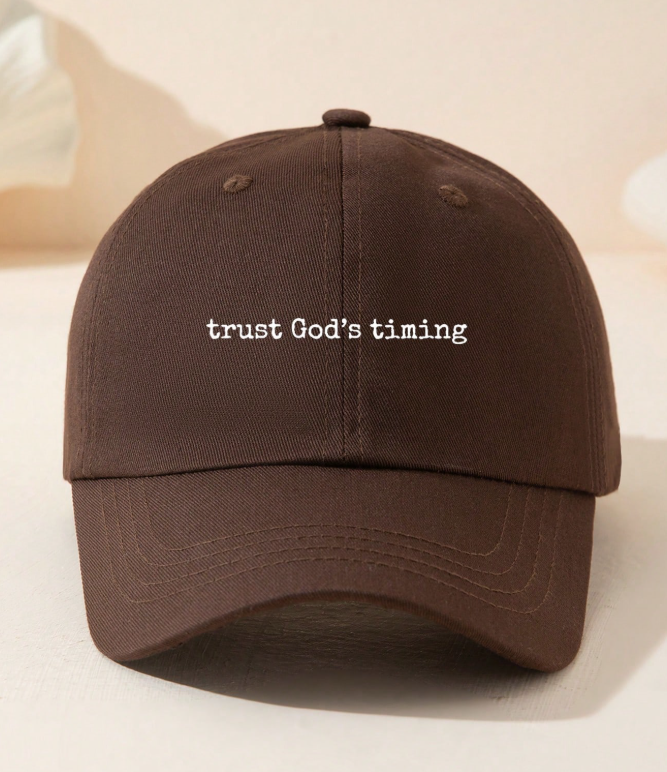 Baseball Cap With Letter Slogan
