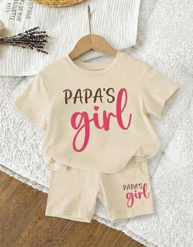Baby Girls' Letter Print Set