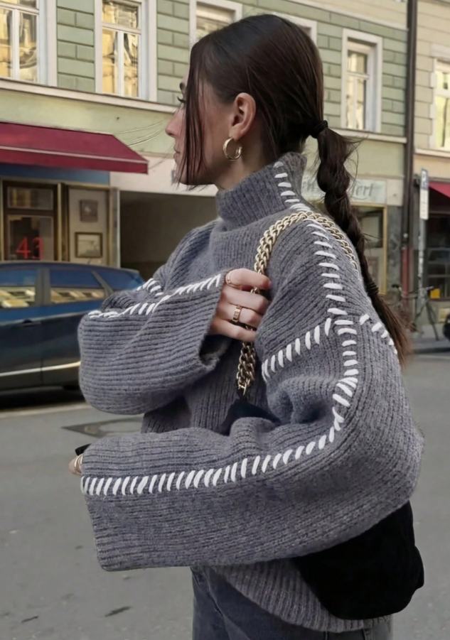 Minimalist Turtleneck Sweater