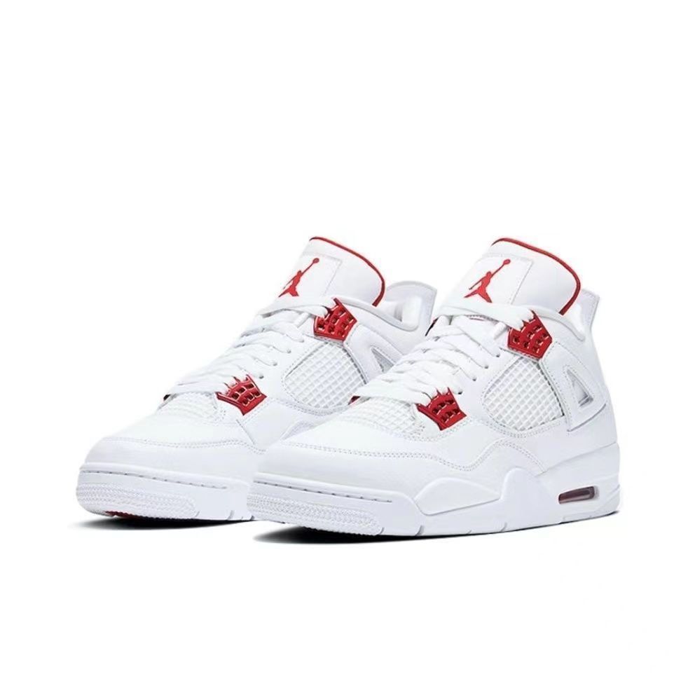 AJ4 metallic red mid-top unisex couple style casual versatile sports basketball