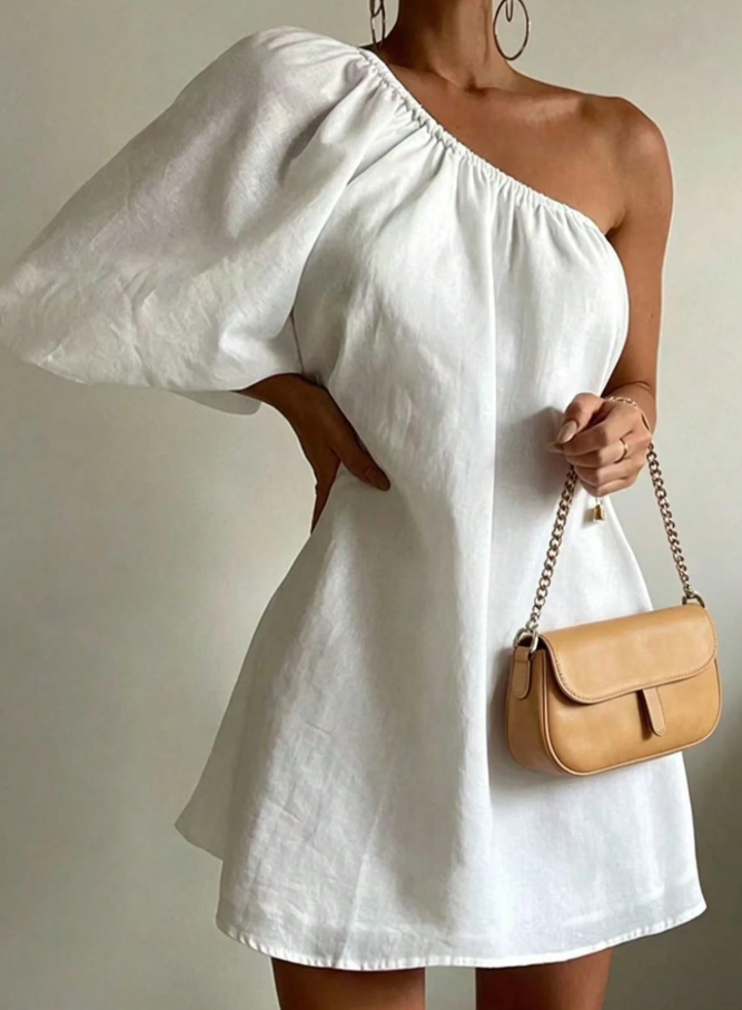 One-Shoulder Mini Dress