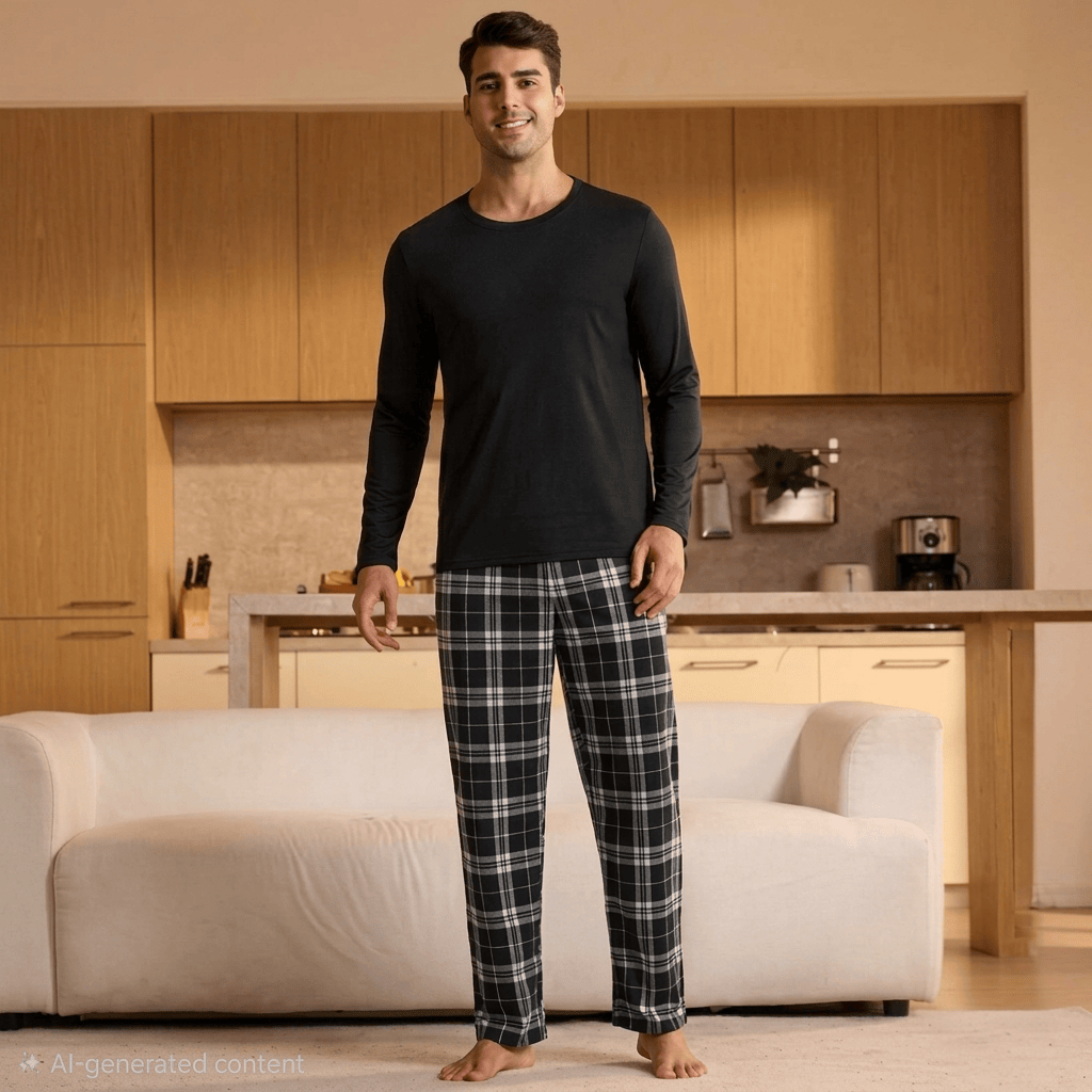 Men&rsquo;s Plaid Lounge Pants
