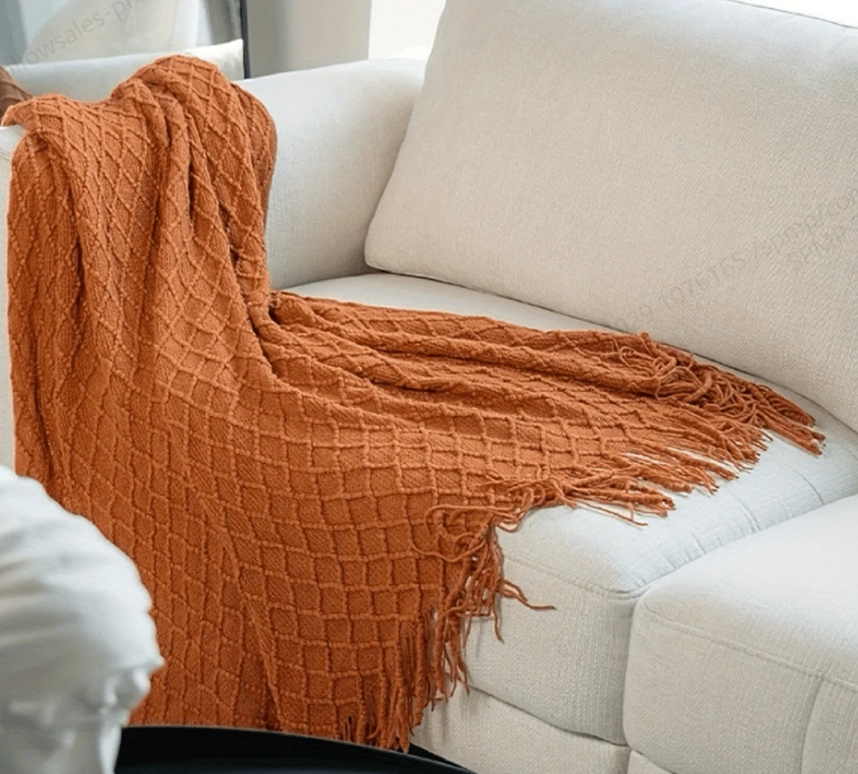 Cable Knit Throw.