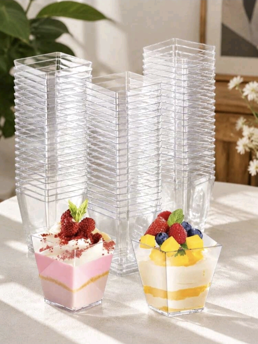 60ml Mini Transparent Dessert Cups