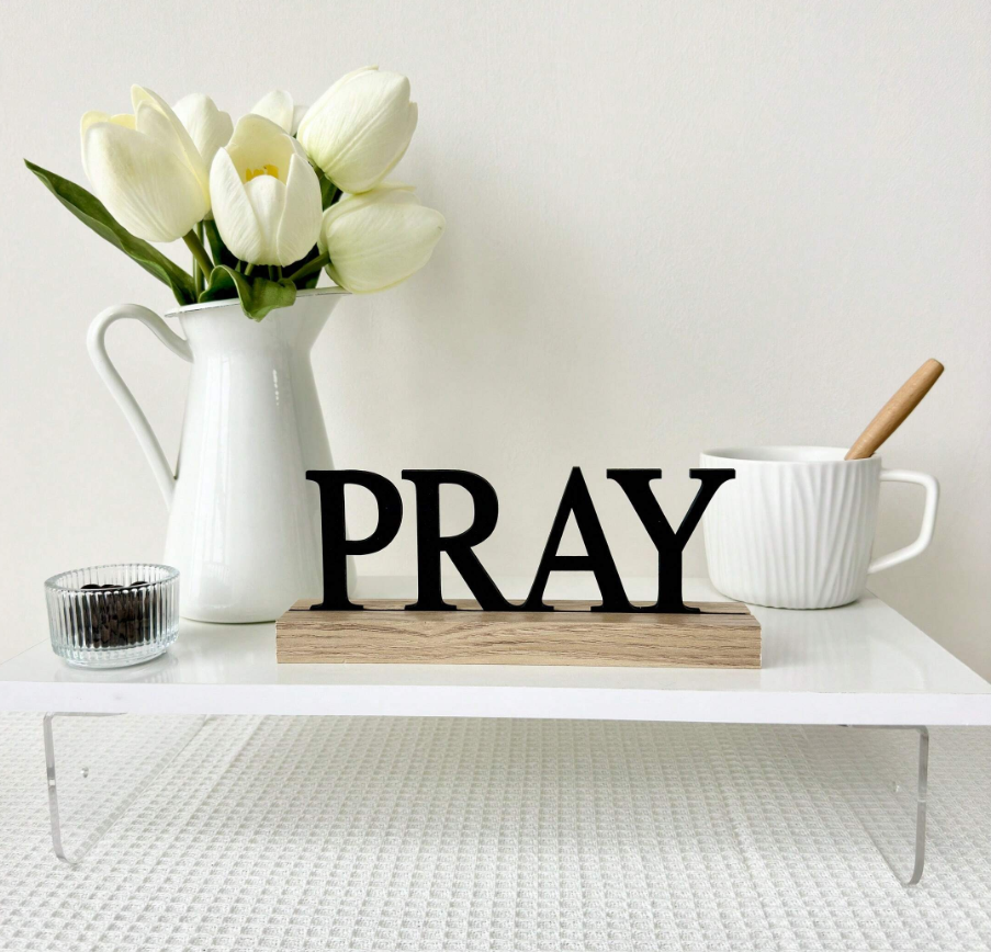 Wooden Inspirational Home Decoration Farmhouse Table Centerpiece Decor For Home