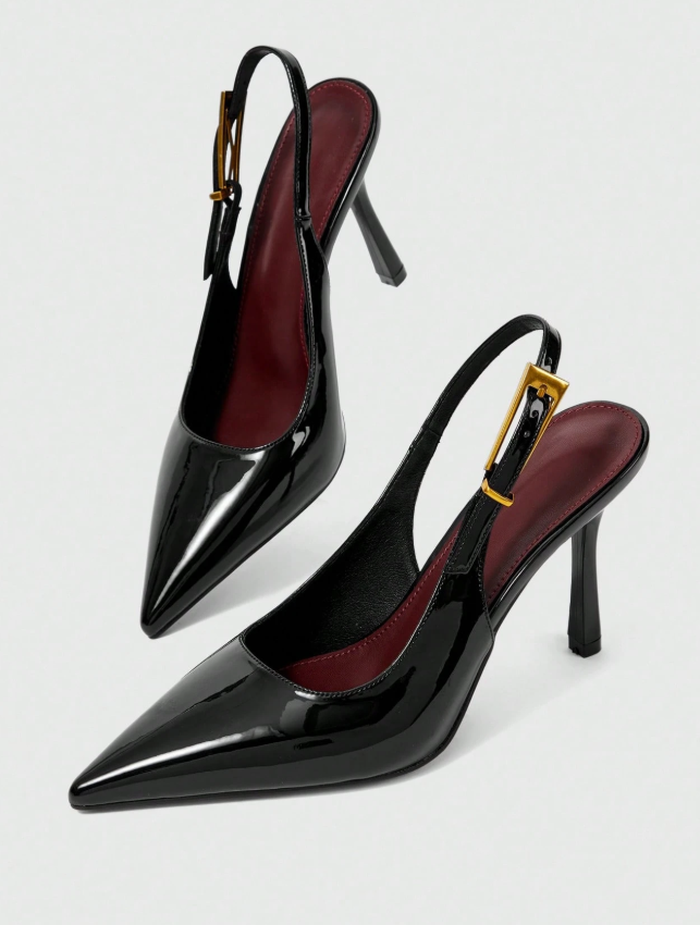 Thin High-Heel Pointed-Toe Pumps